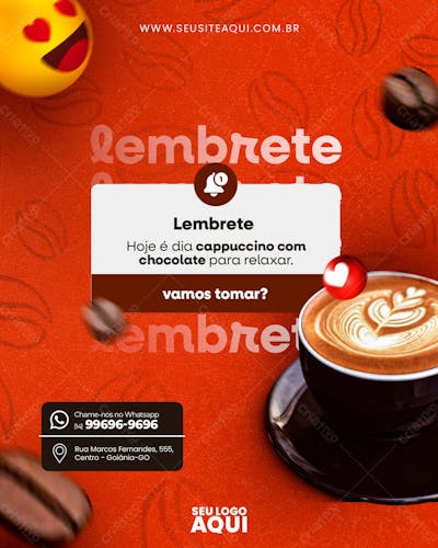 FEED | CAFETERIA | CAFÉ | SOCIAL MEDIA | PSD EDITÁVEL