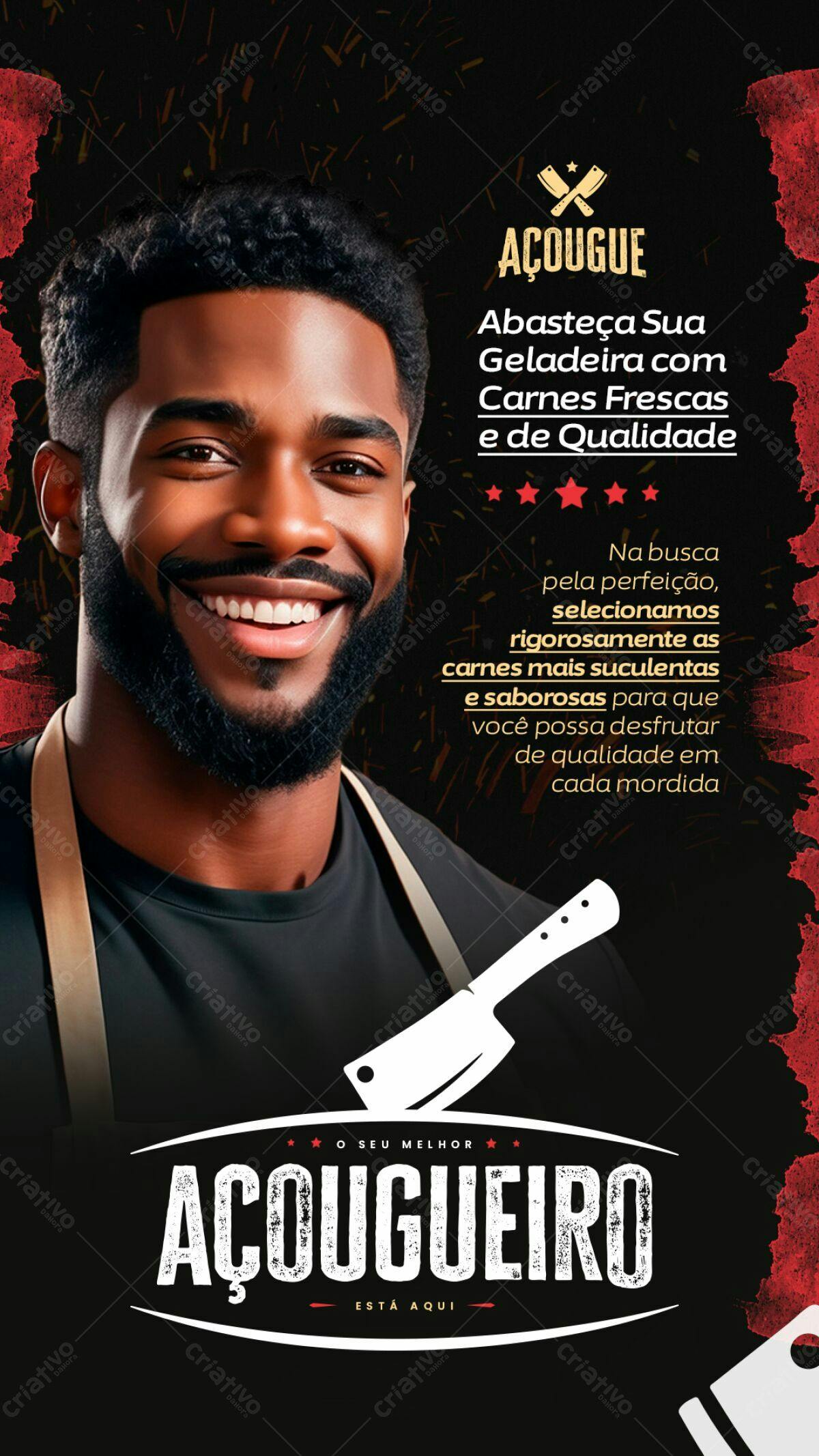 Flyer Açougue PSD Editável