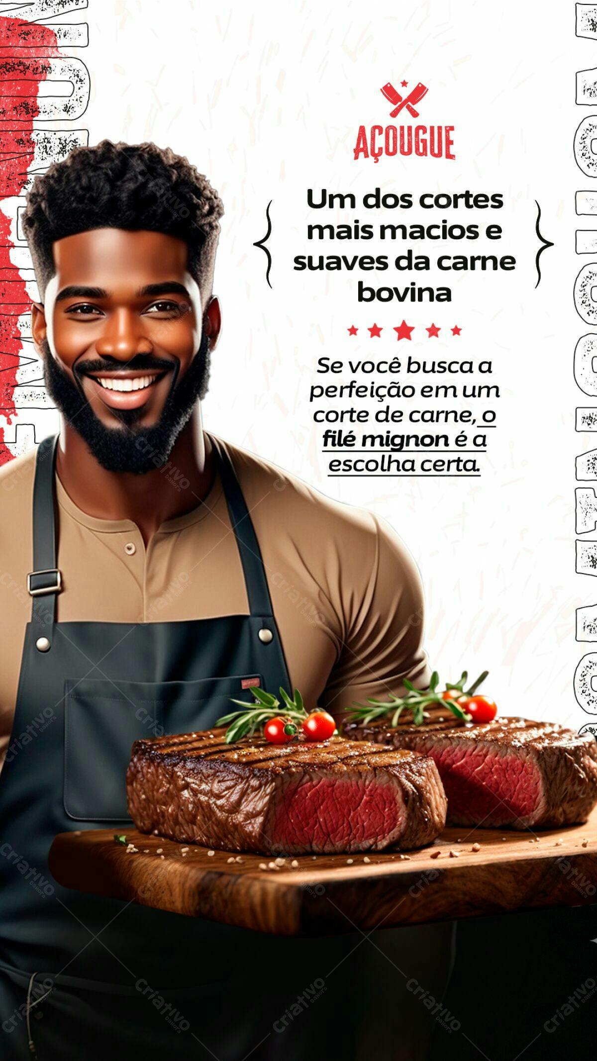 Cardápio Churrascaria PSD Editável