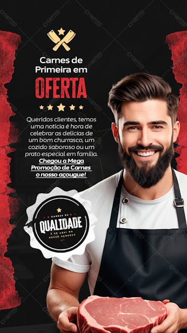Stories   Arte 09   Carnes De Primeira Em Oferta