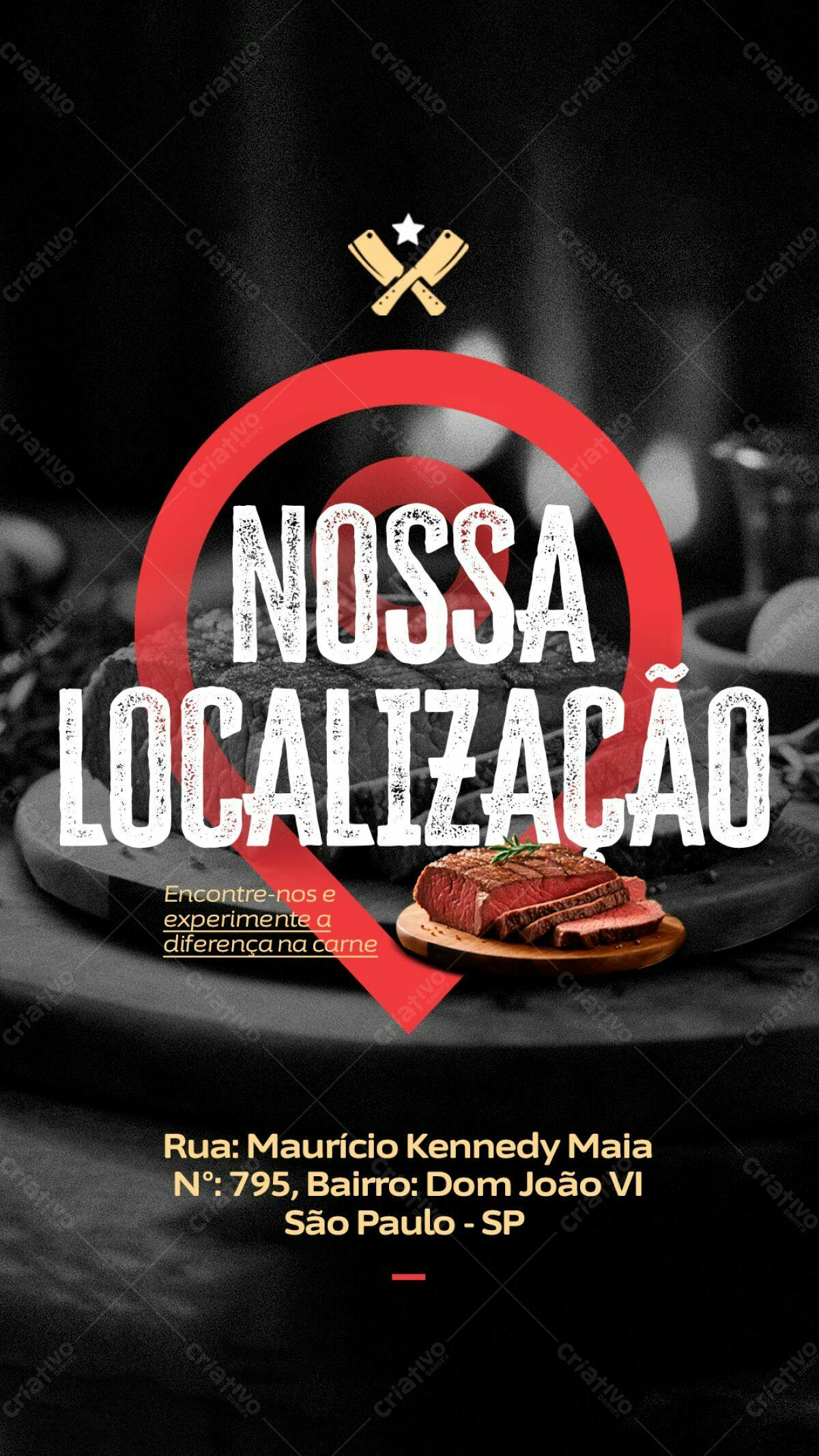 Flyer para Churrascaria PSD Editável