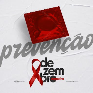 Feed dezembro vermelho prevenção