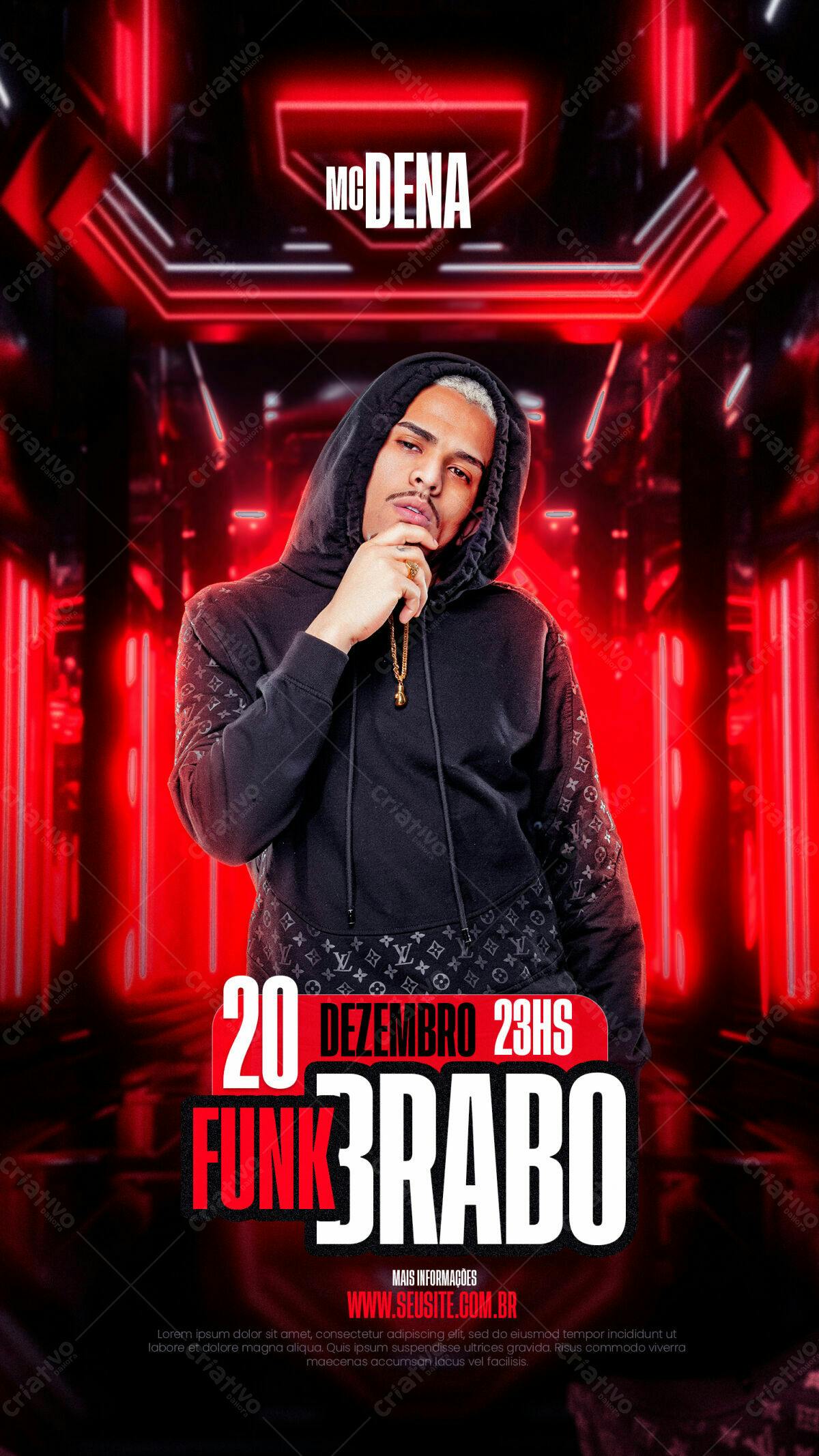 Flyer Festa Funk McDenna PSD Editável