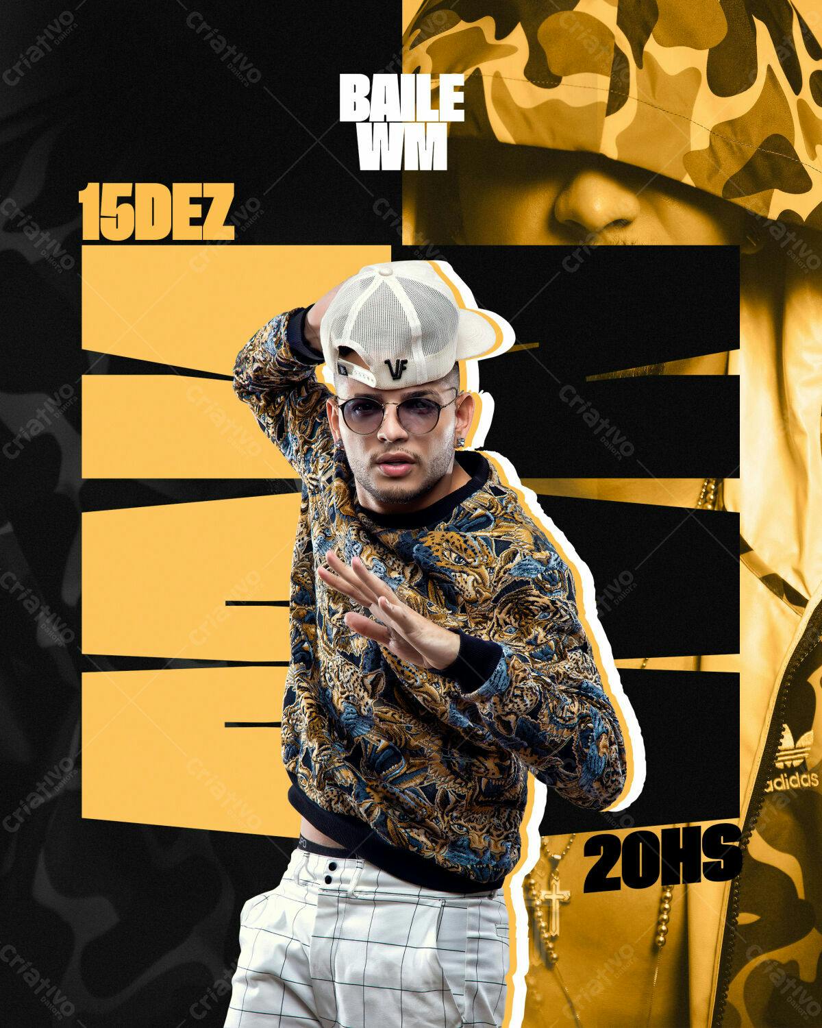 Flyer Baile WM 15 Dez PSD Editável