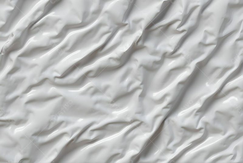 Textura de plástico branco amassado realista sacola