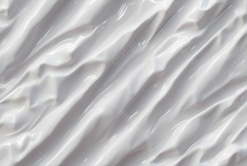 Textura de plástico branco amassado realista