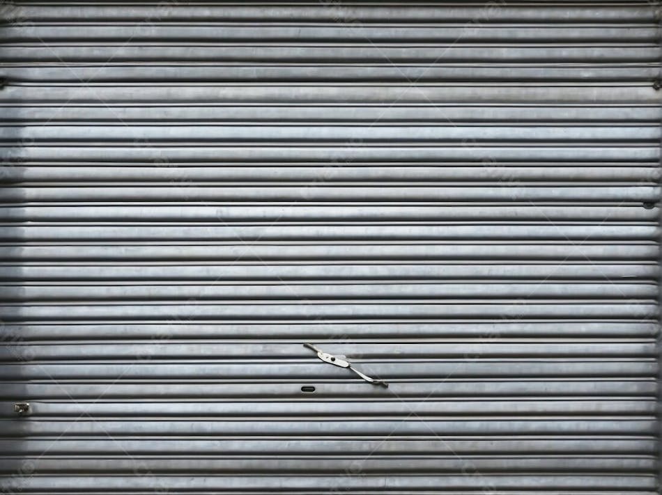 Textura De Porta De Ferro Da Loja Realista