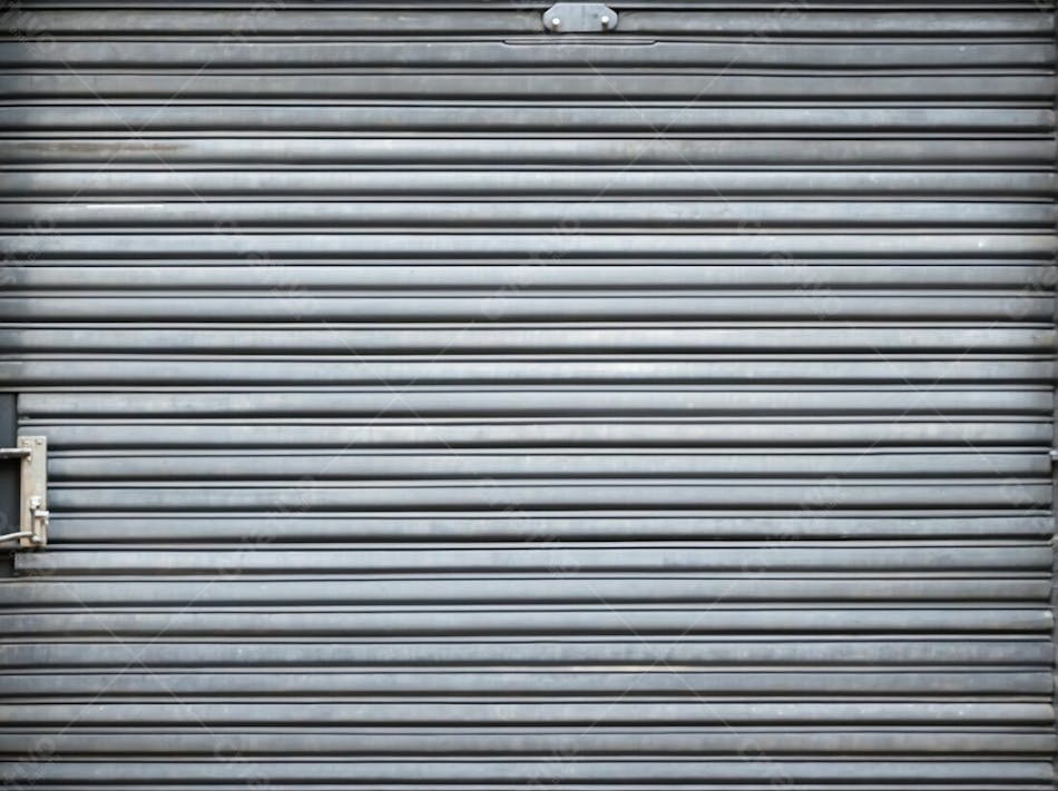 Textura De Porta De Ferro Da Loja