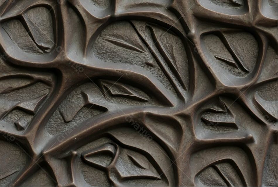 Textura Metal Maciço Ondas Ferro Deformado