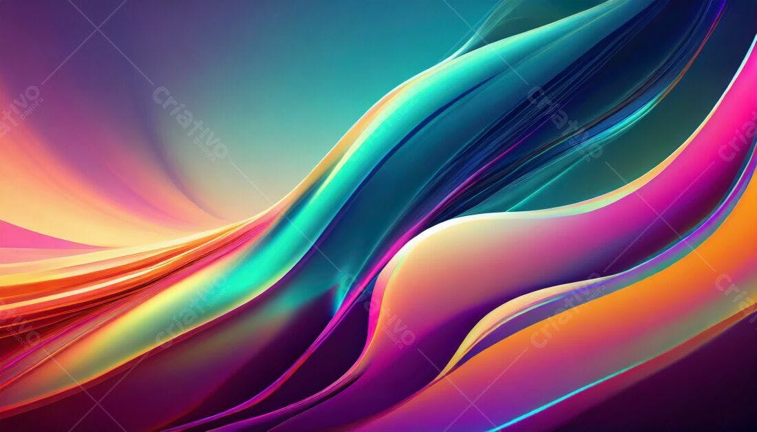 Abstrato colorido ondas vibrantes