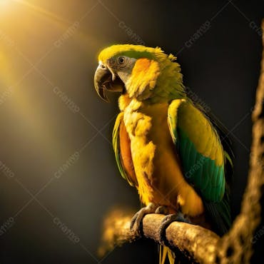 Um Lindo Papagaio Na Luz Do Sol (6)