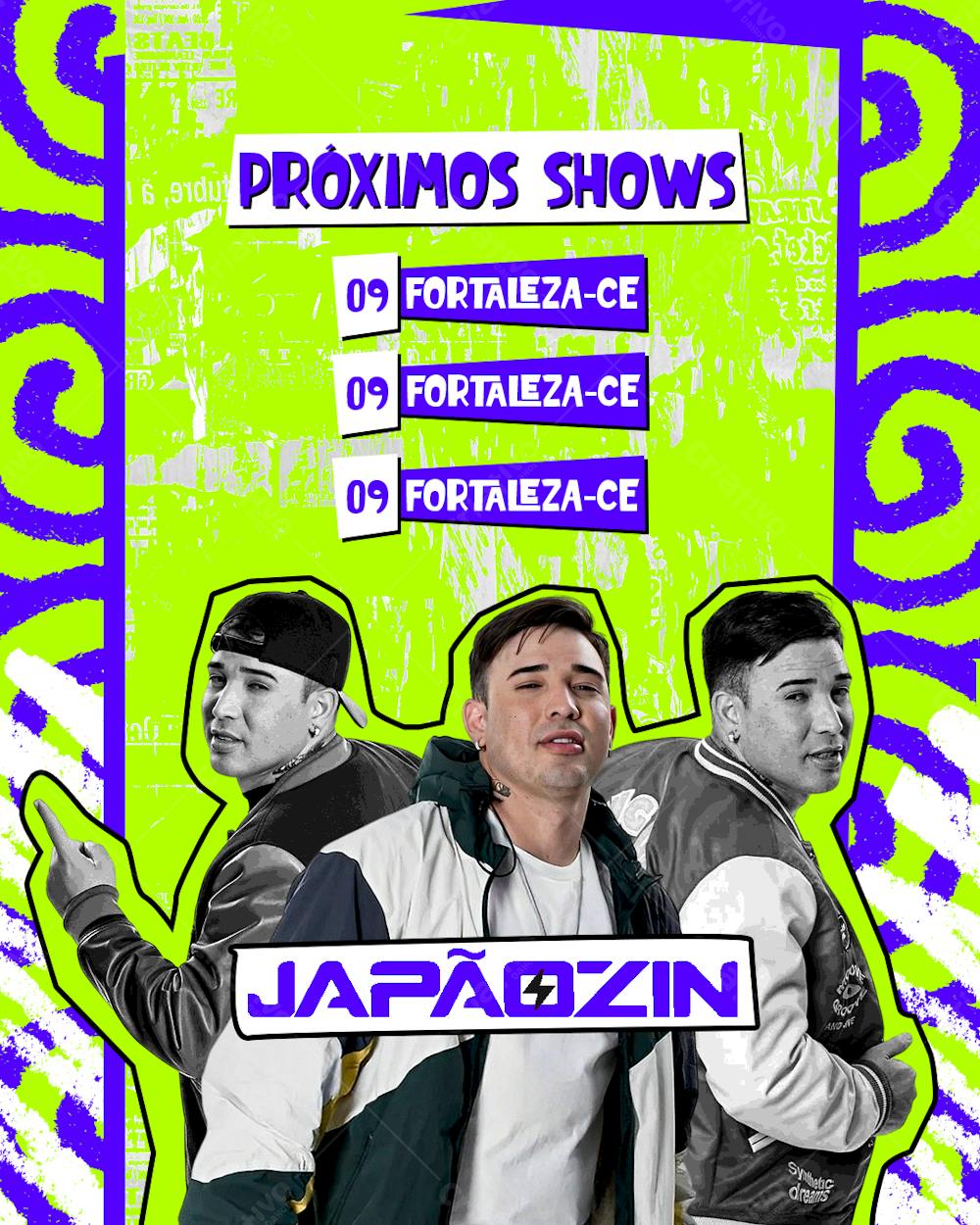 Próximos Shows Japaozin Feed