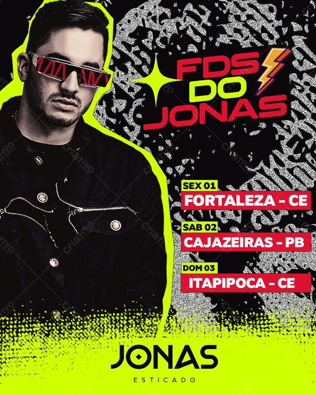 Flyer FDS do Jonas PSD Editável
