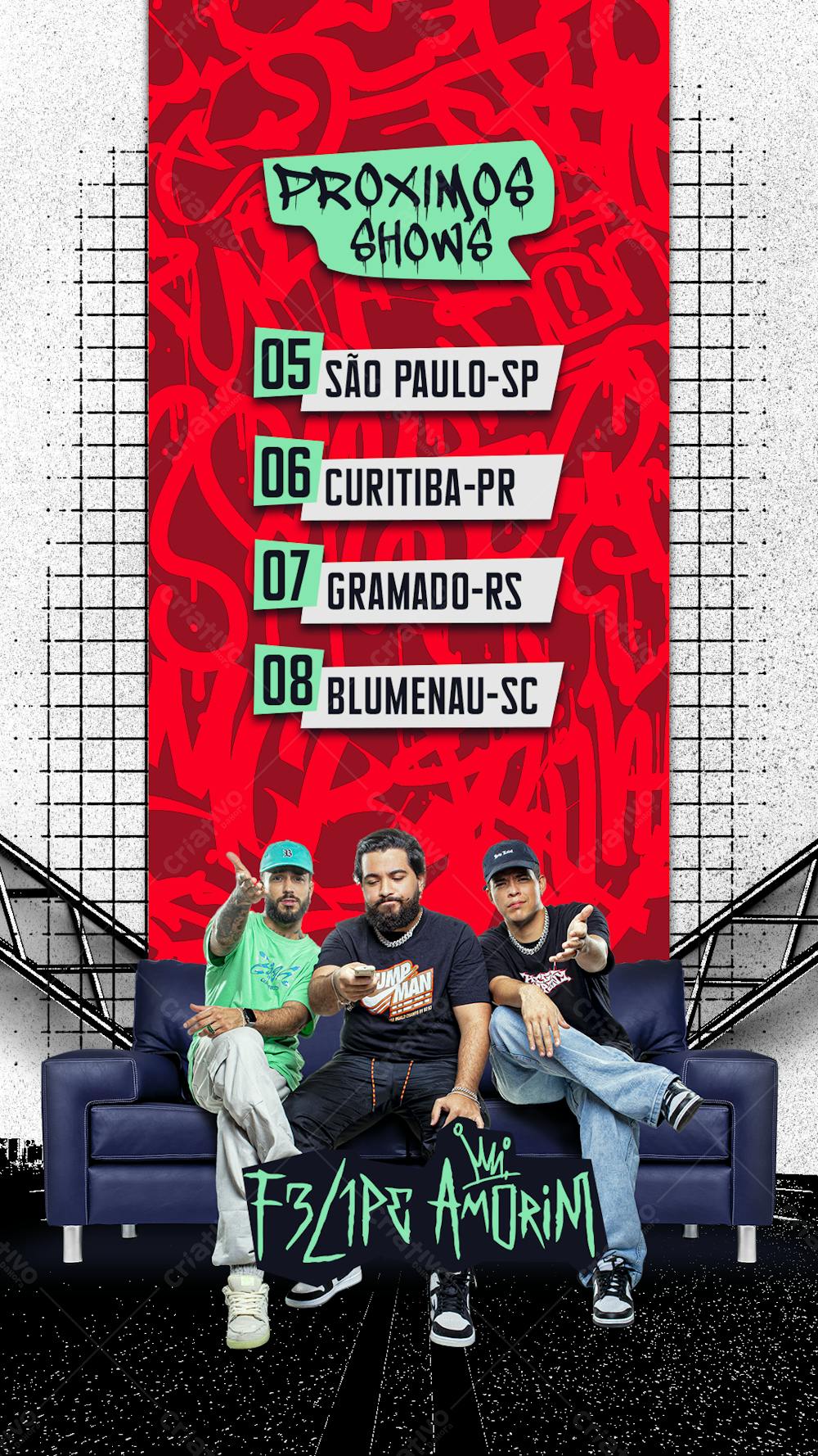 Agenda Felipe Amorim Stories story