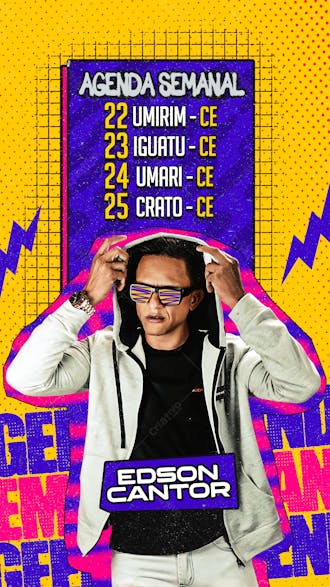 Agenda de show edson cantor stories storie story