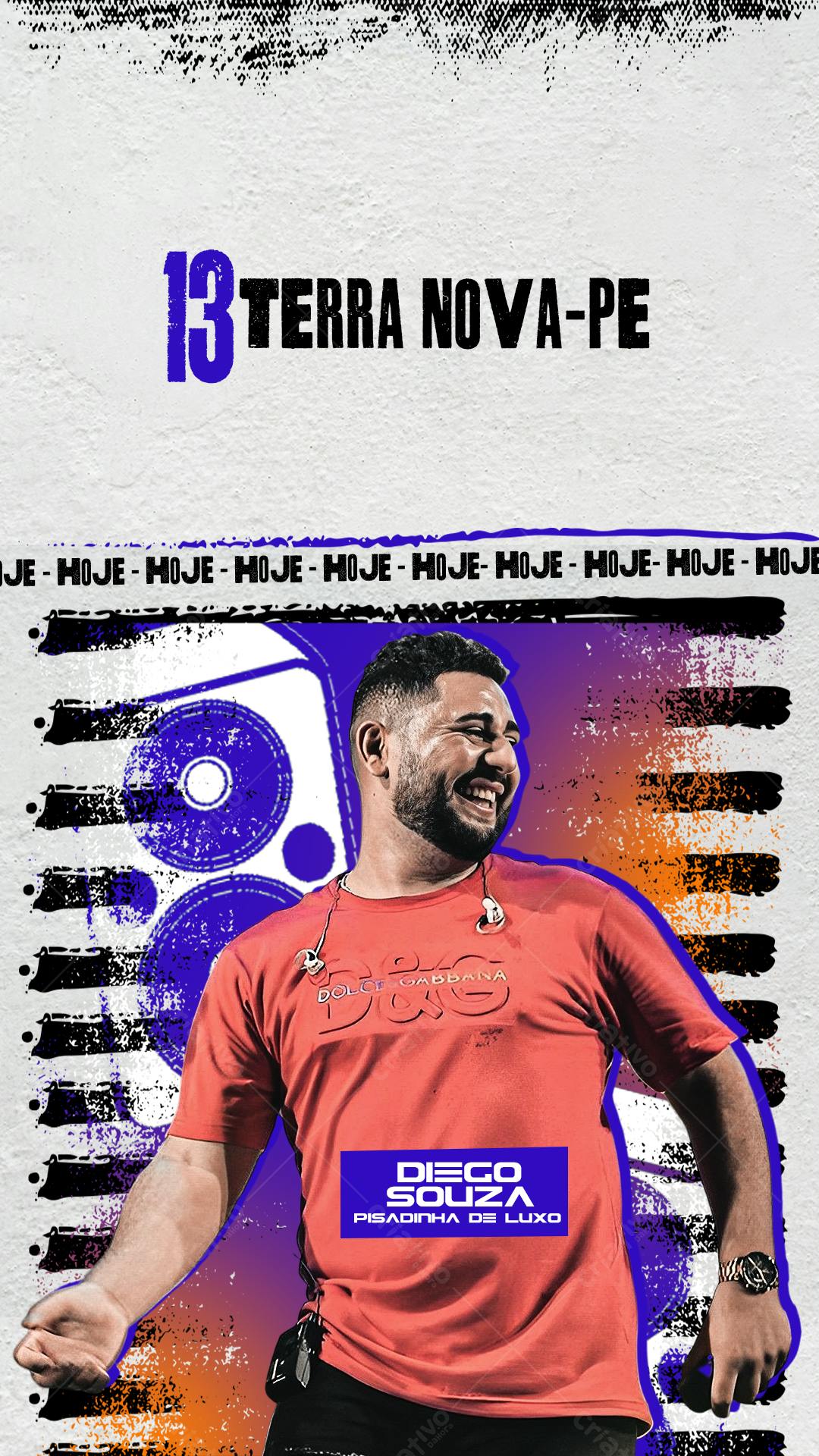 Flyer para Evento de Pisadinha em Terra Nova-PE PSD Editável
