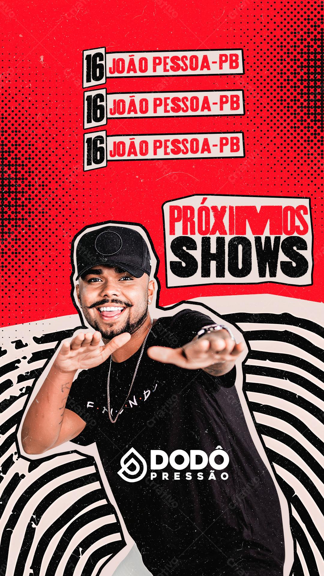 Flyer para Shows do Dodo Pressão PSD Editável