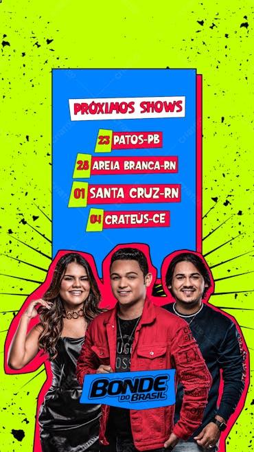 Agenda Semanal Bonde Do Brasil Stories