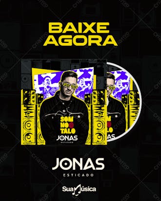 Flyer baixe agora jonas esticado feed