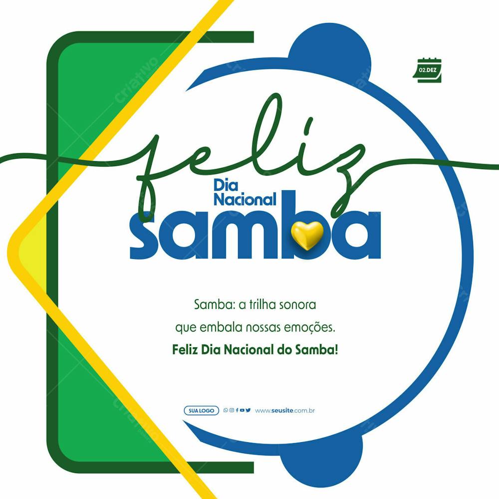 Social Media   Dia Nacional Do Samba   Embala Nossas Emoções