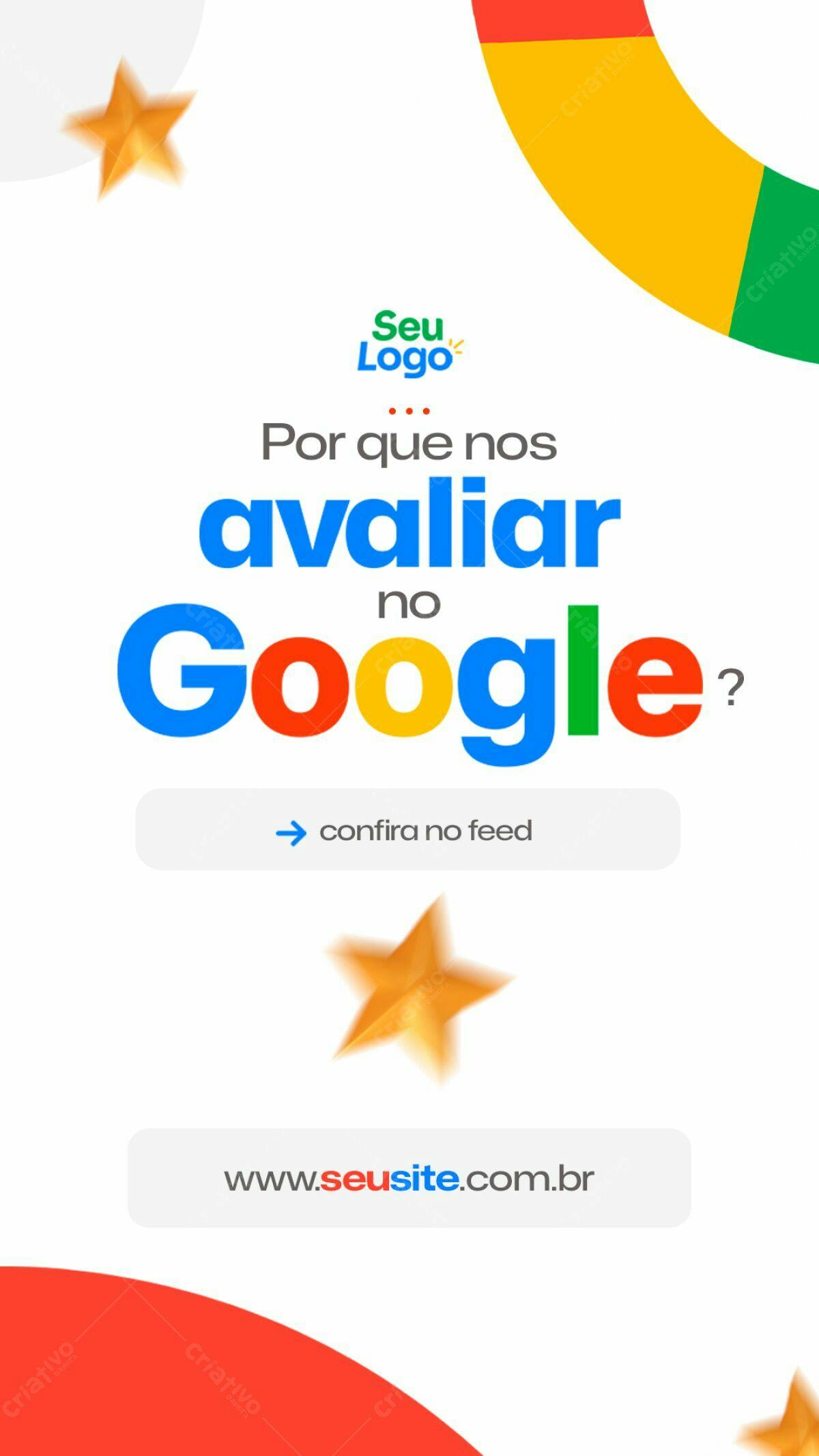 Flyer para Avaliação Google PSD Editável