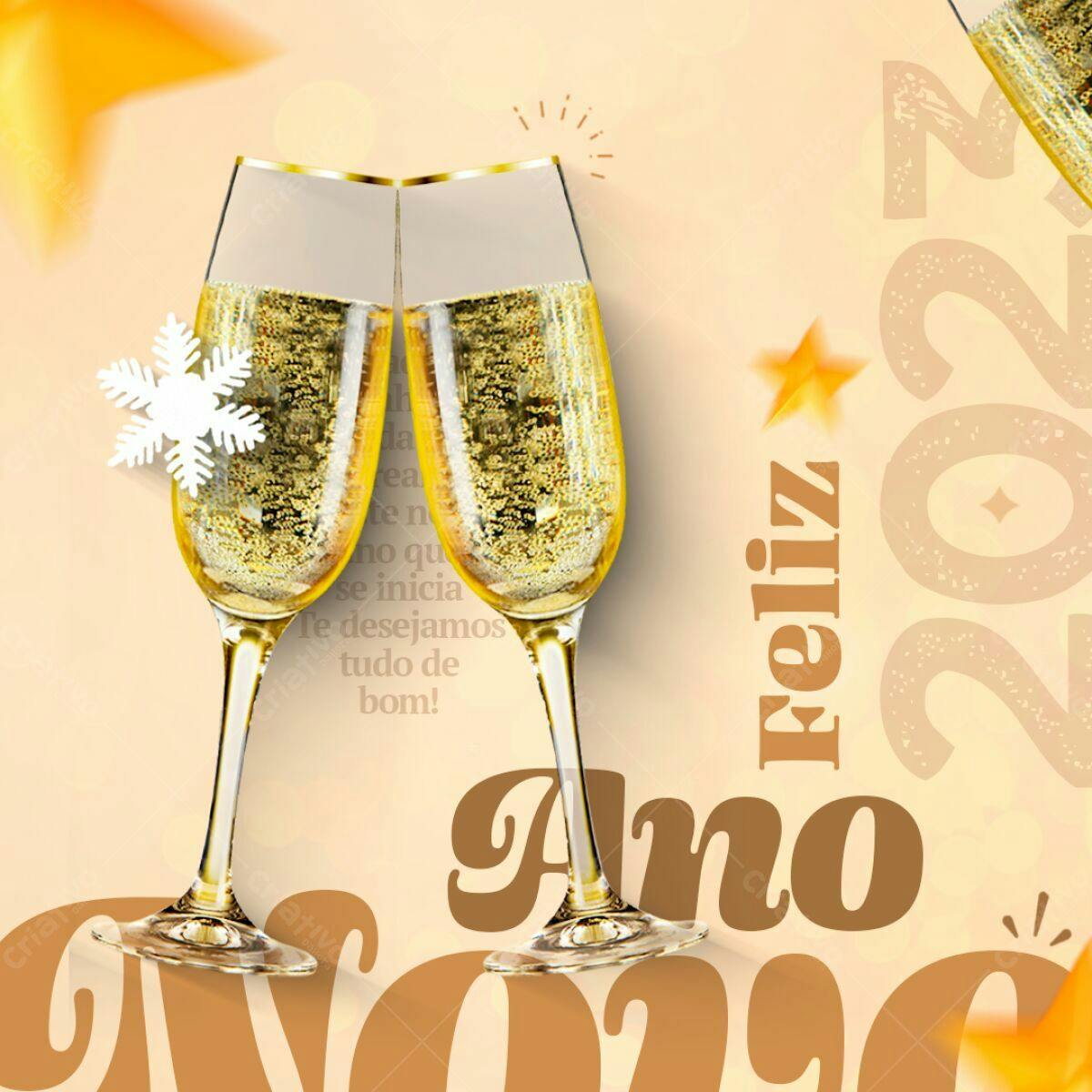 Flyer Ano Novo 2024 PSD Editável
