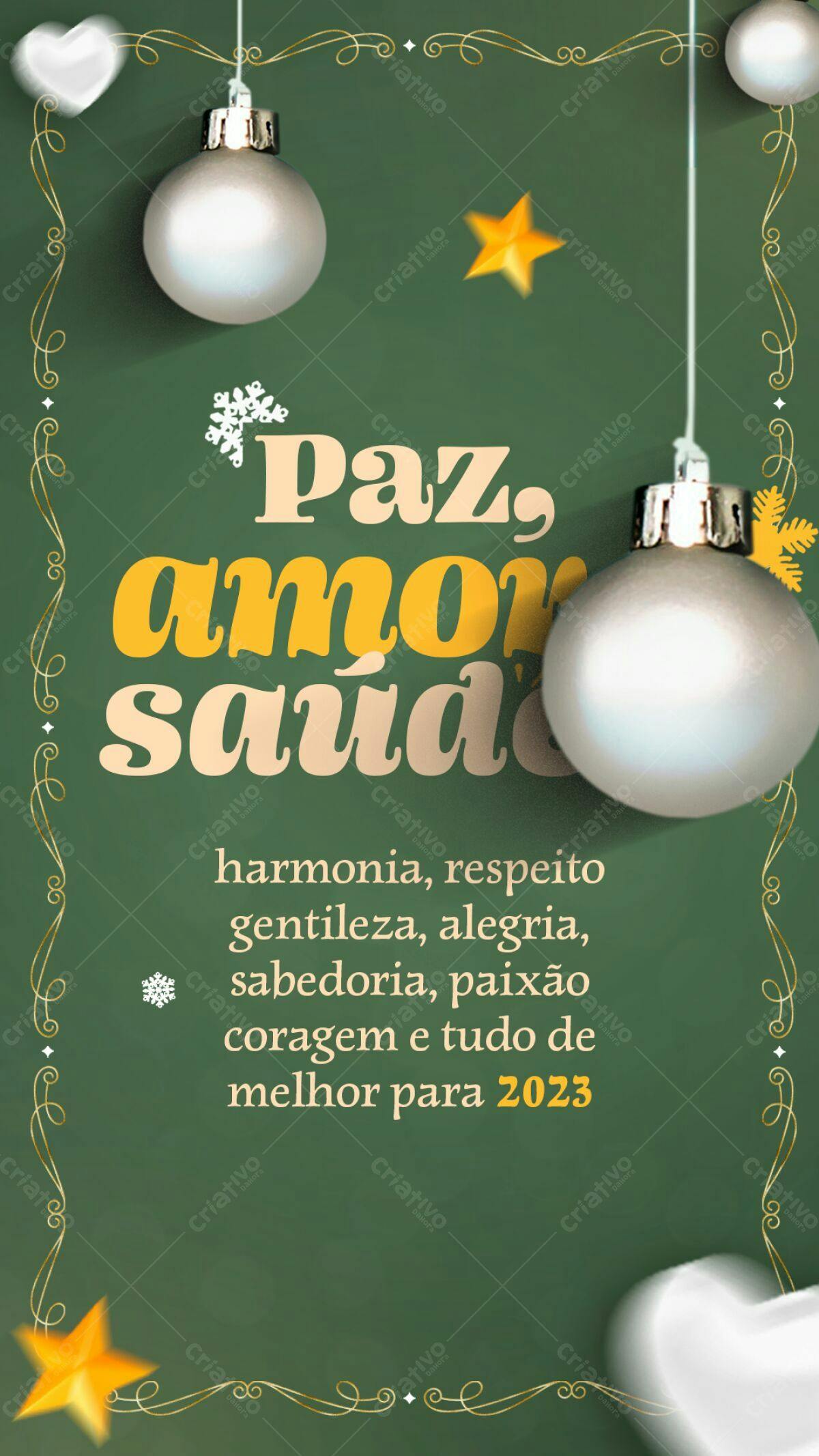 Flyer para Boas Festas PSD Editável