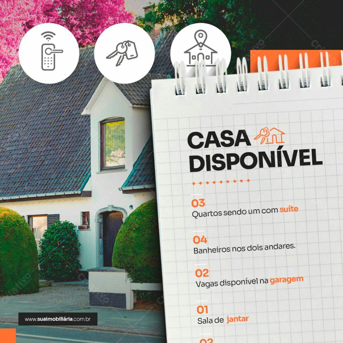 Flyer Imóvel para Imobiliária PSD Editável