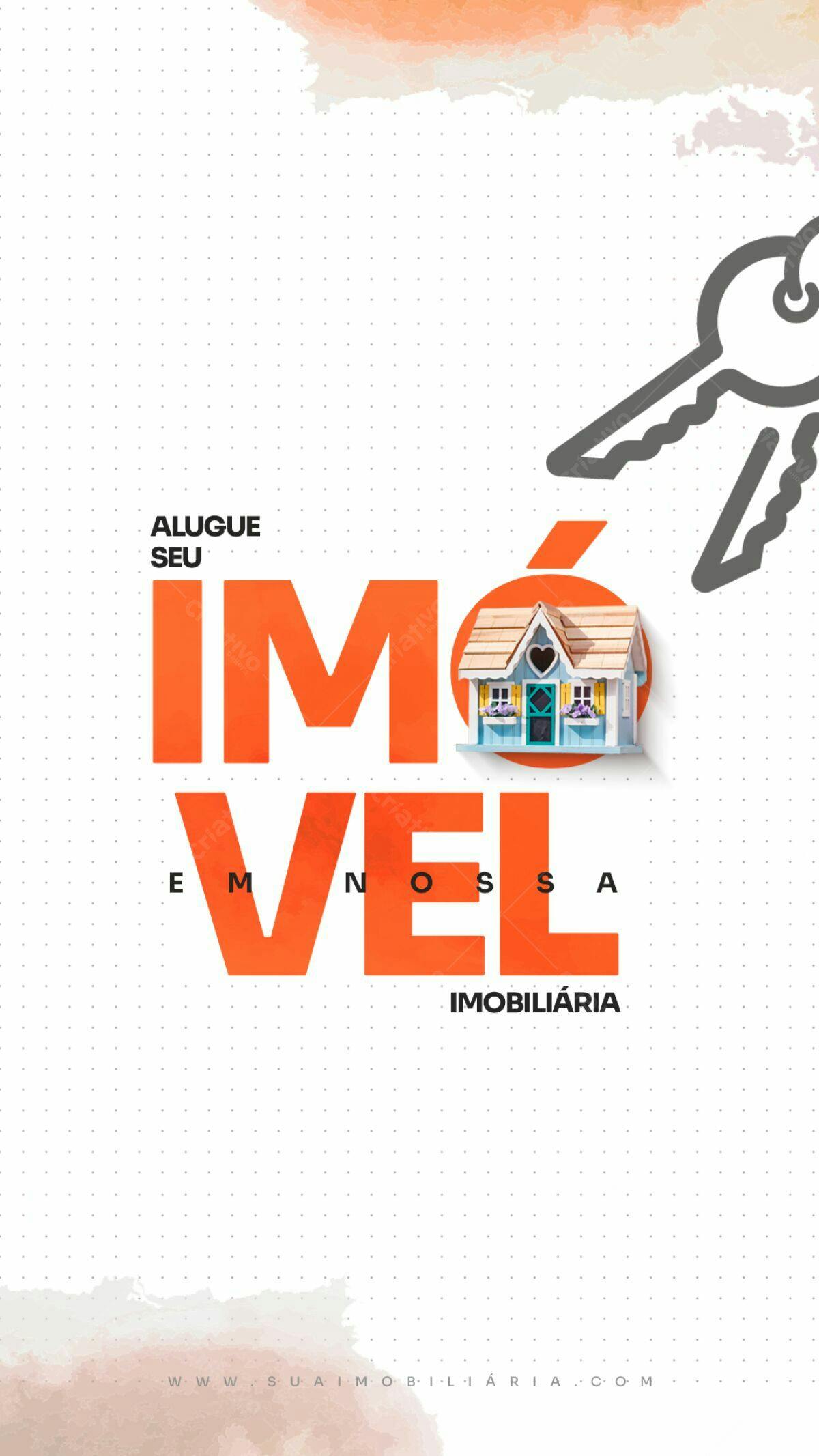 Post para Aluguel de Imóvel PSD Editável