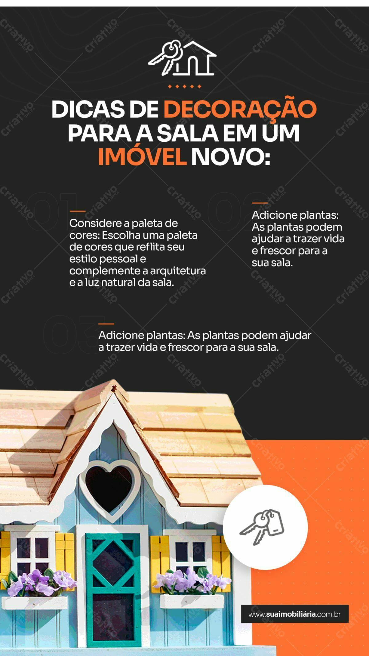 Flyer Decoração para Imóvel Novo PSD Editável