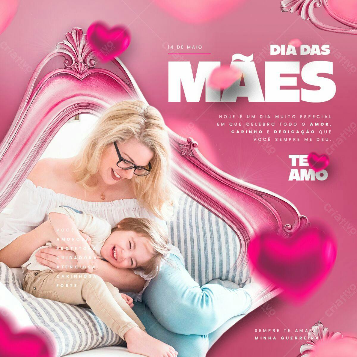 Flyer Dia das Mães PSD Editável