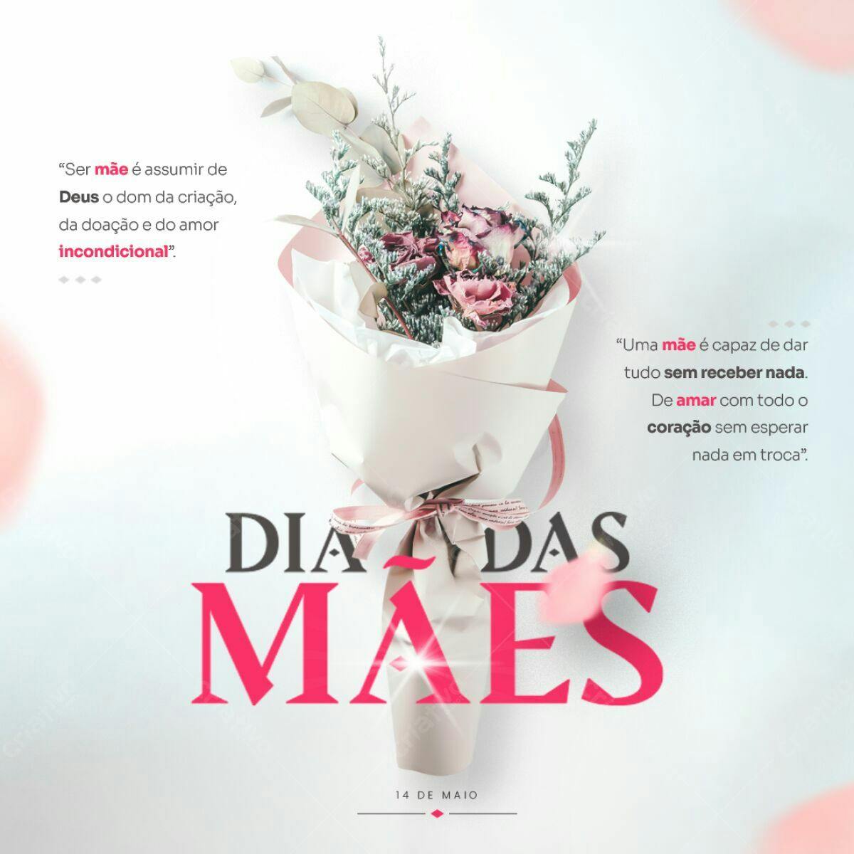 Post para o Dia das Mães PSD Editável