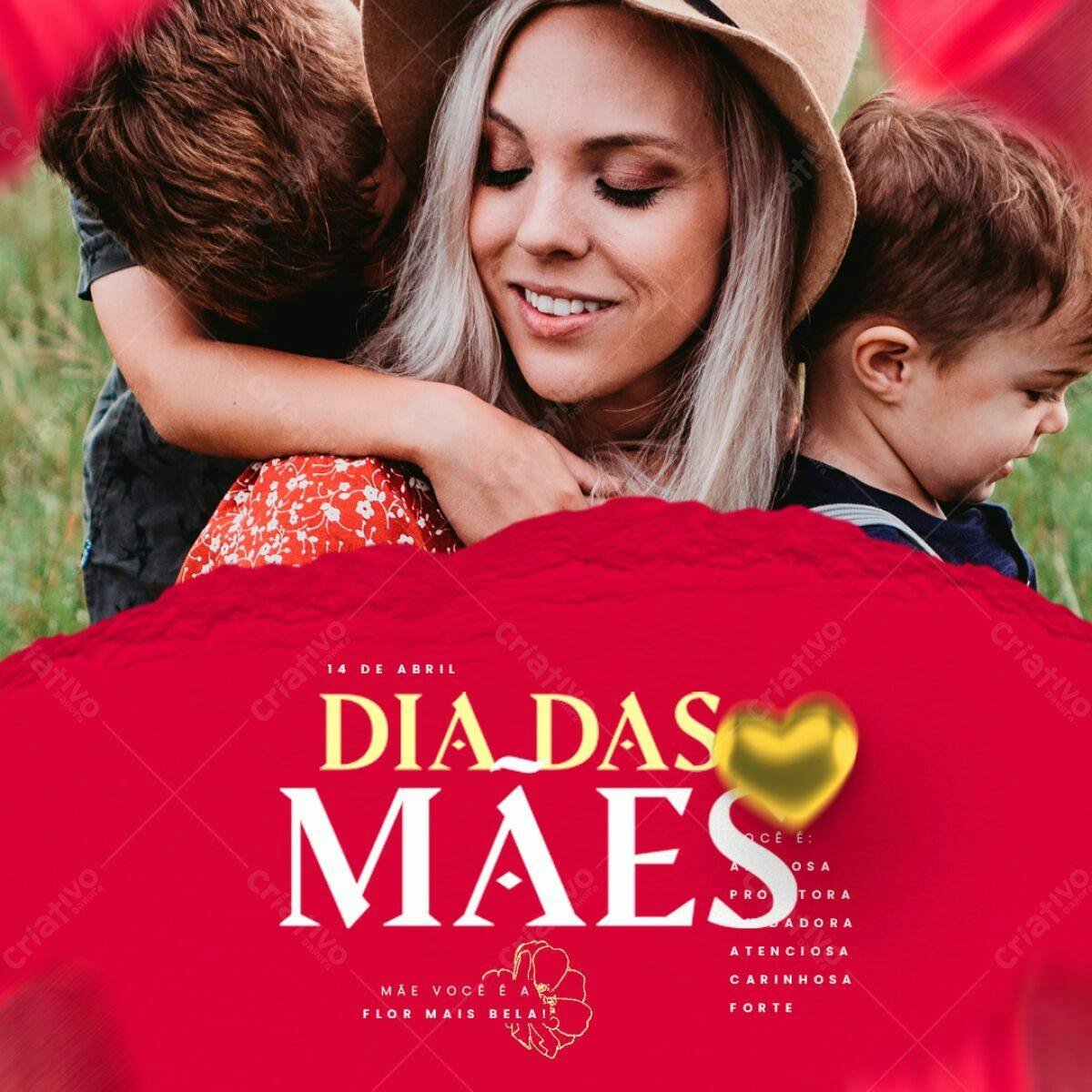 Flyer Dia das Mães PSD Editável