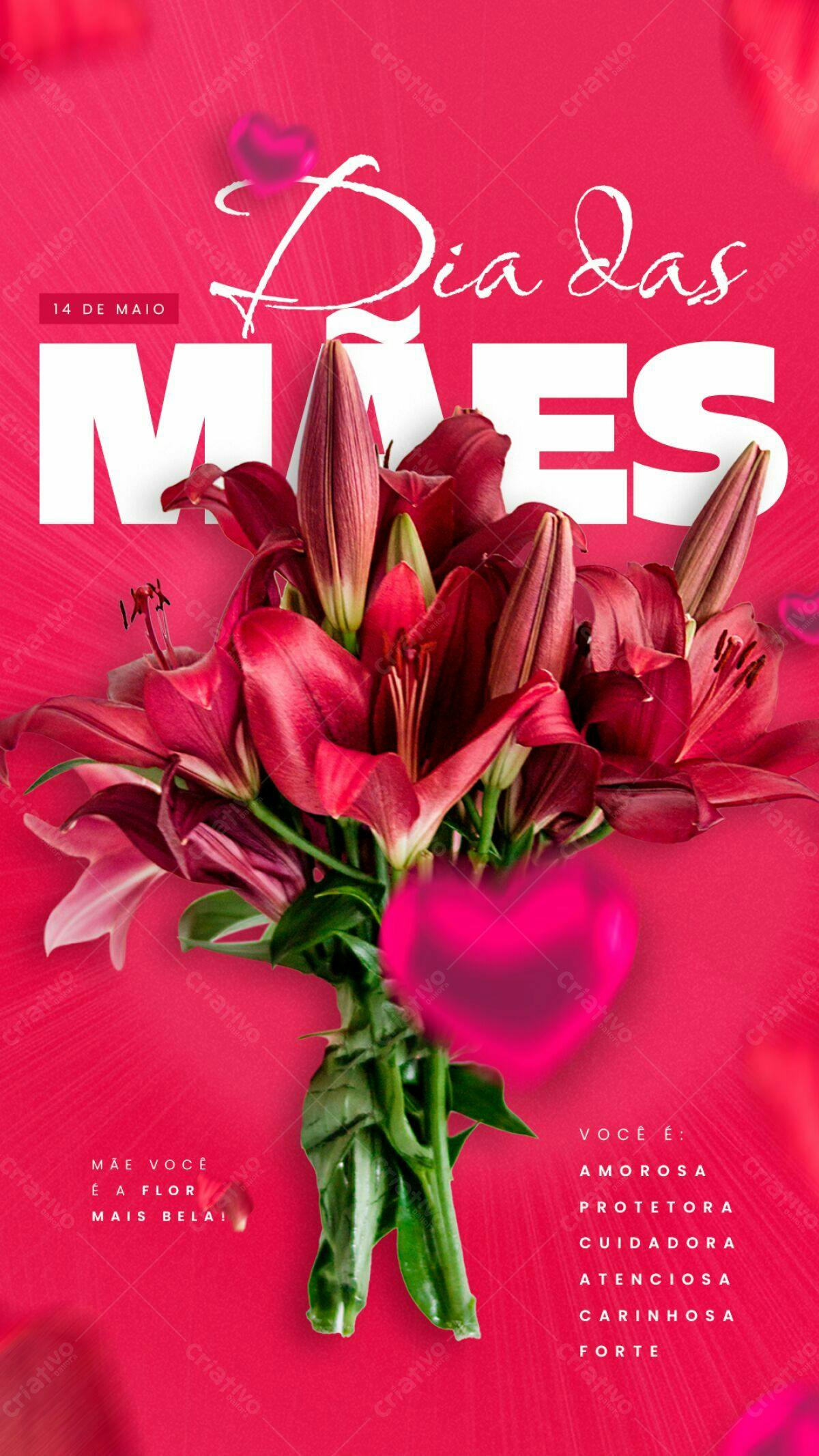 Flyer Dia das Mães PSD Editável