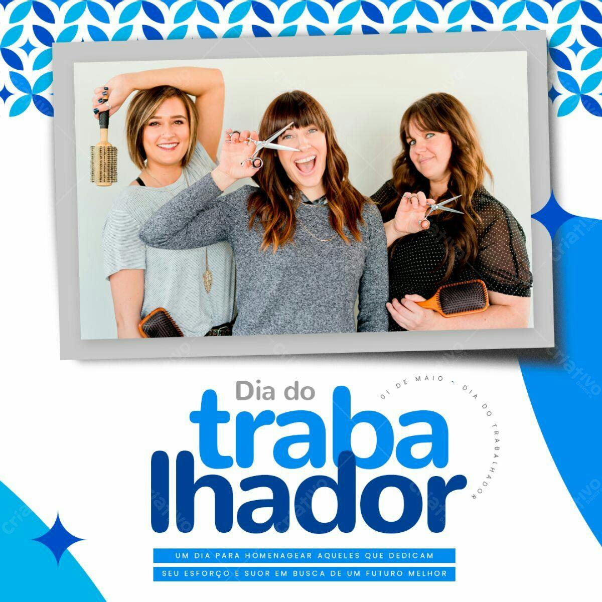 Postagem Dia do Trabalhador PSD Editável