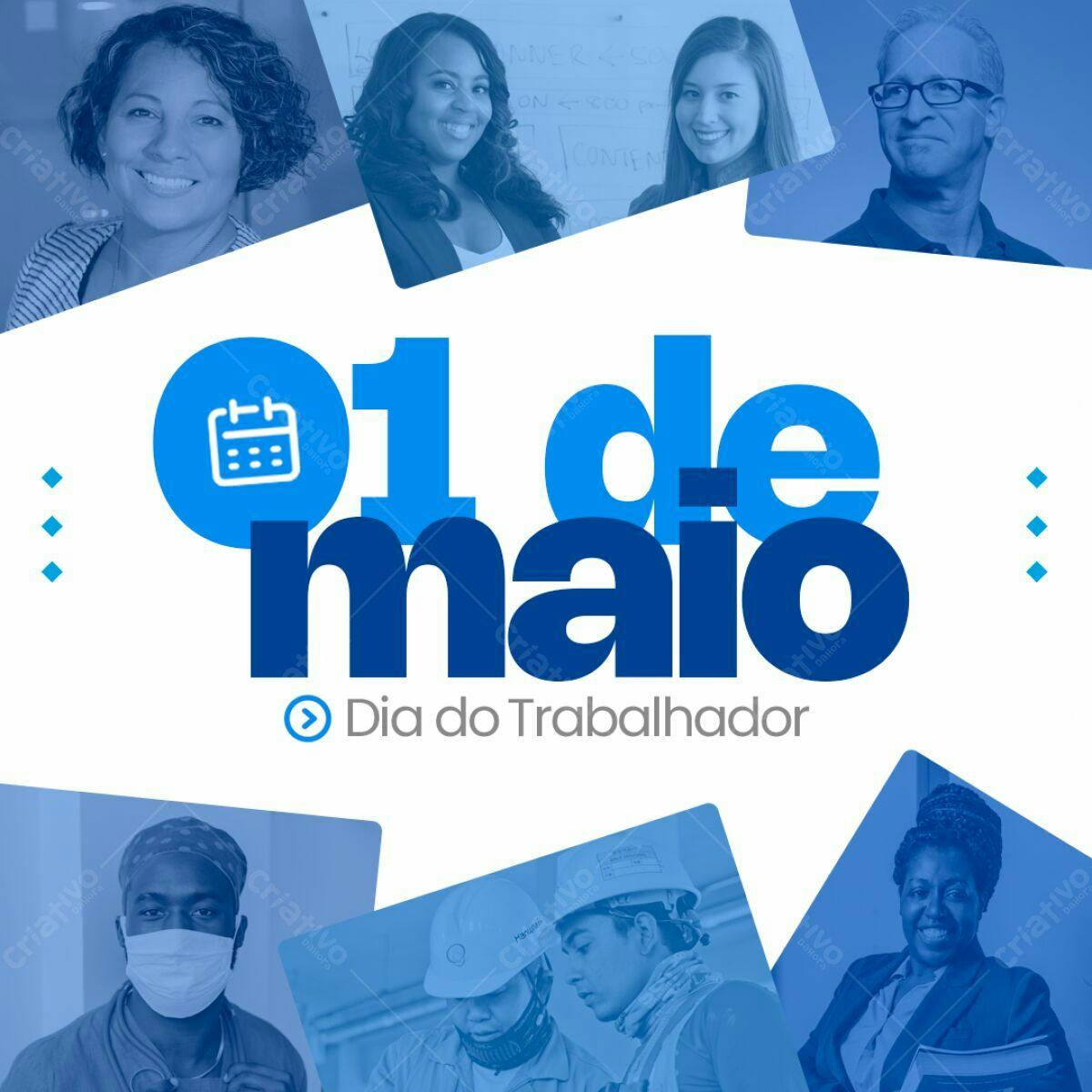 Flyer Dia do Trabalhador PSD Editável