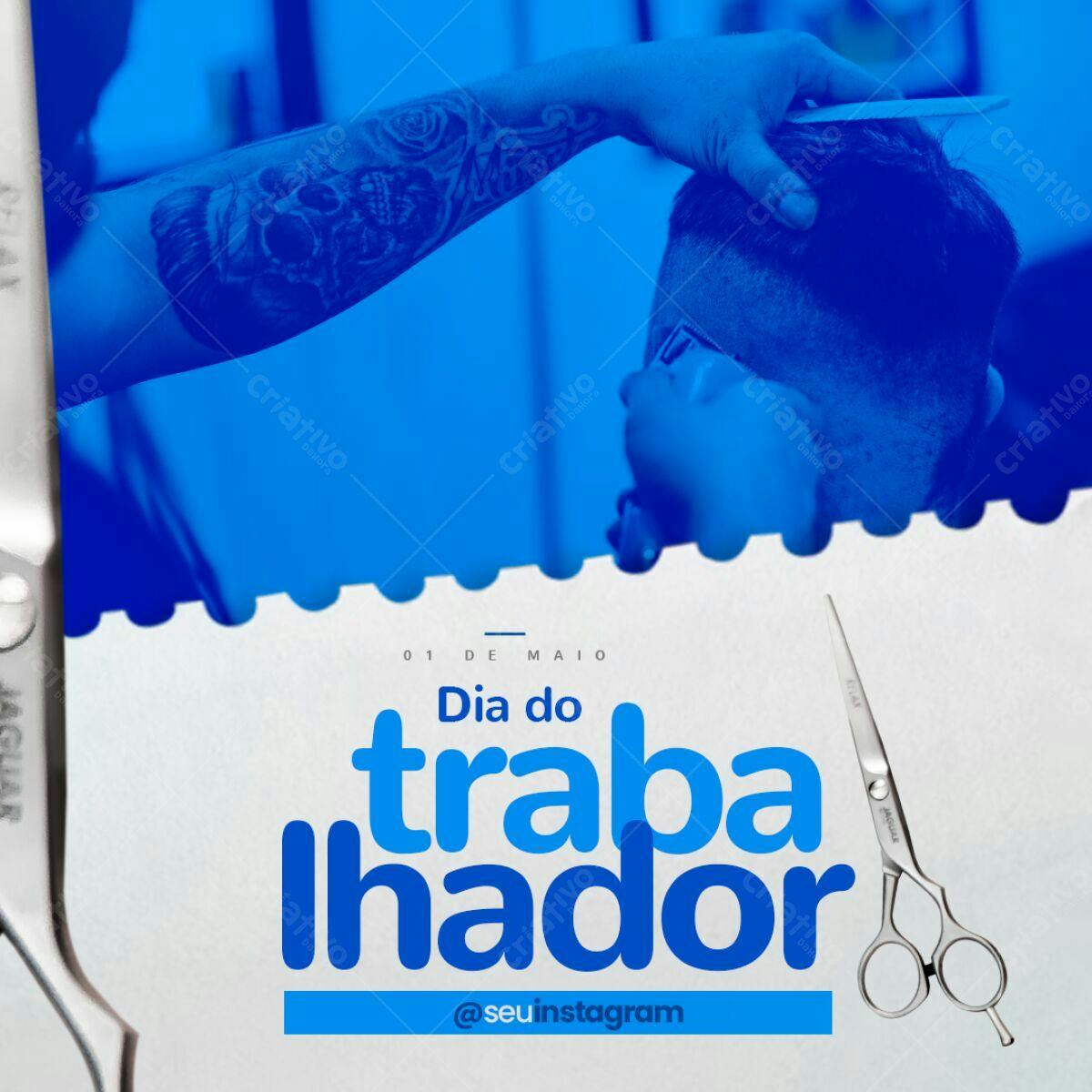Post Dia do Trabalhador PSD Editável