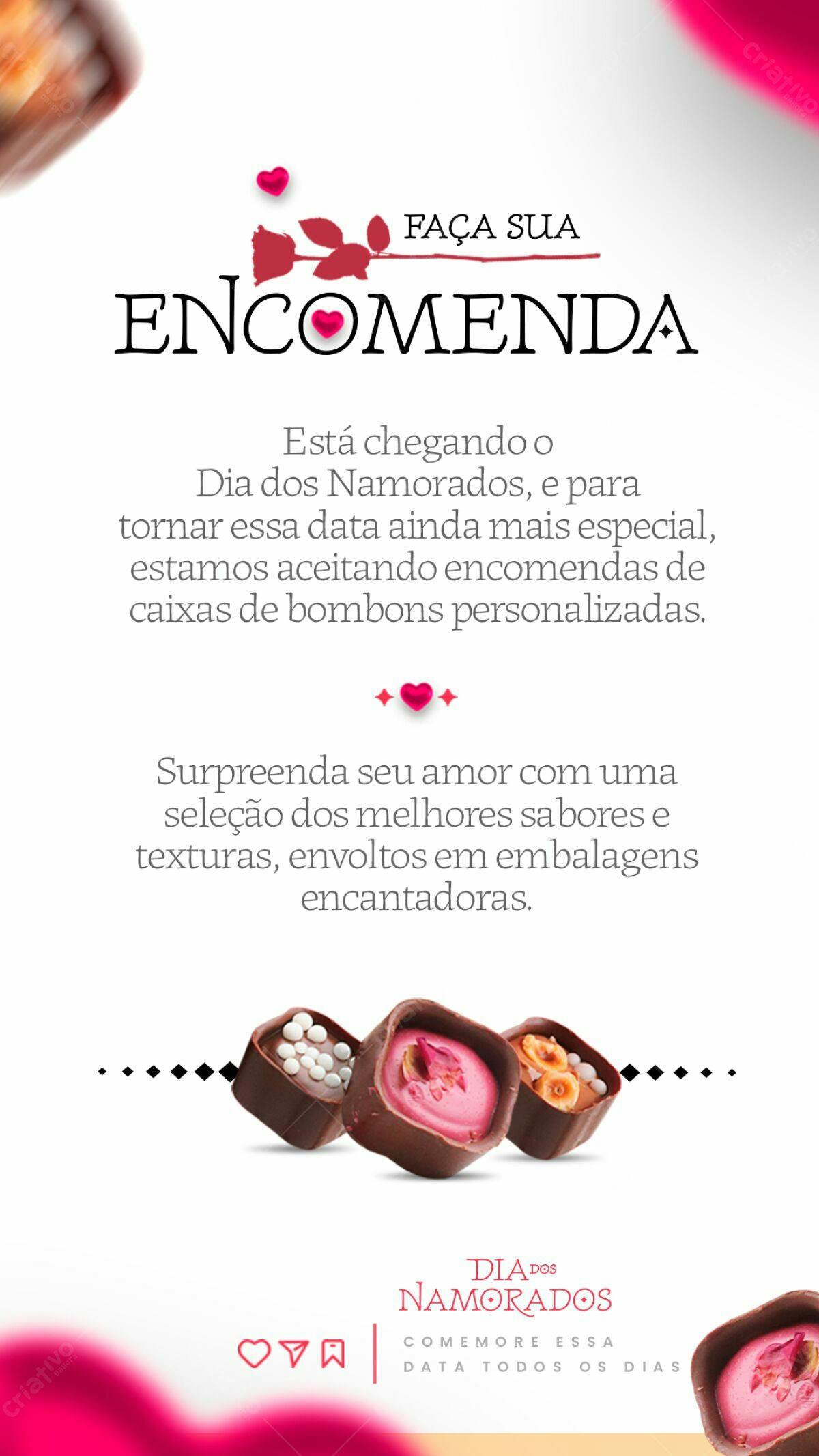 Flyer Dia dos Namorados PSD Editável