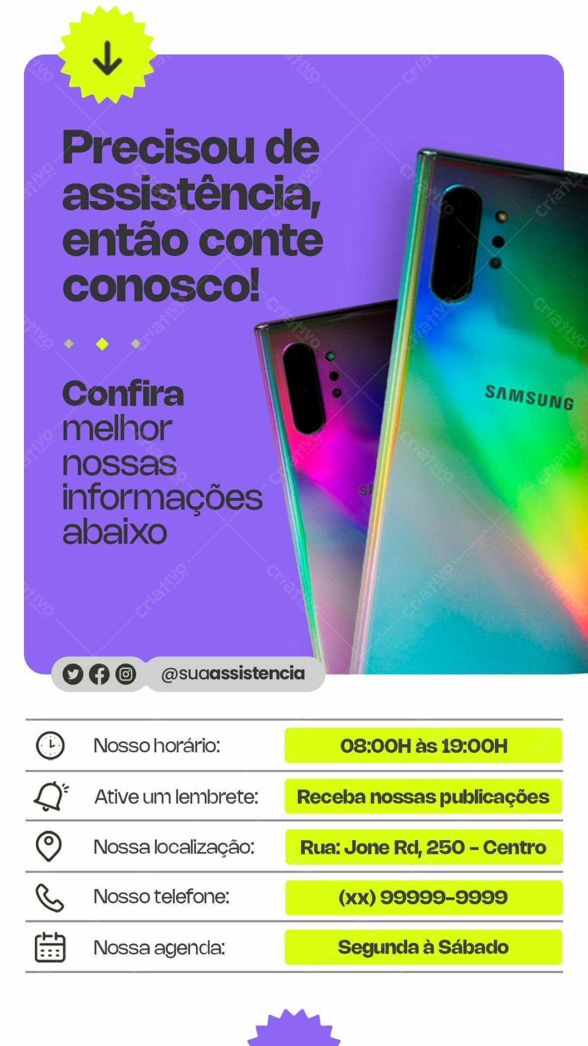 Flyer para Assistência Técnica PSD Editável