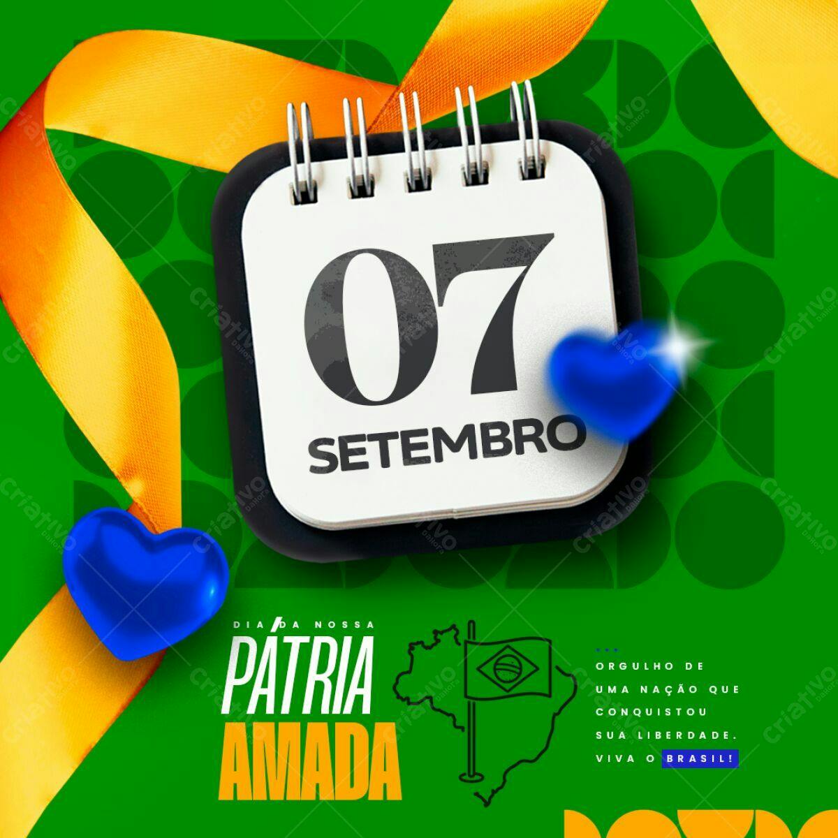 Flyer 7 de Setembro PSD Editável