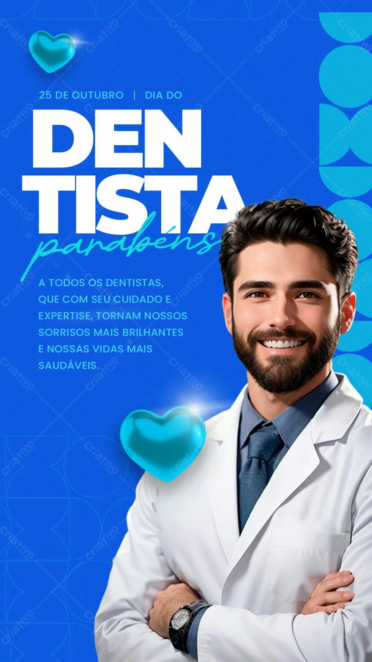 Flyer Dia do Dentista PSD Editável