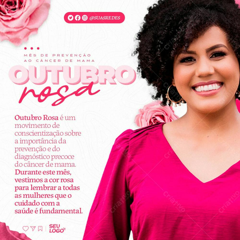 Outubro Rosa   Um Toque Pode Salvar Sua Vida