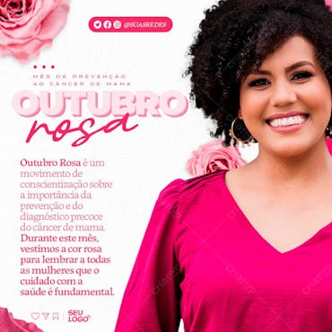 Outubro Rosa   Um Toque Pode Salvar Sua Vida