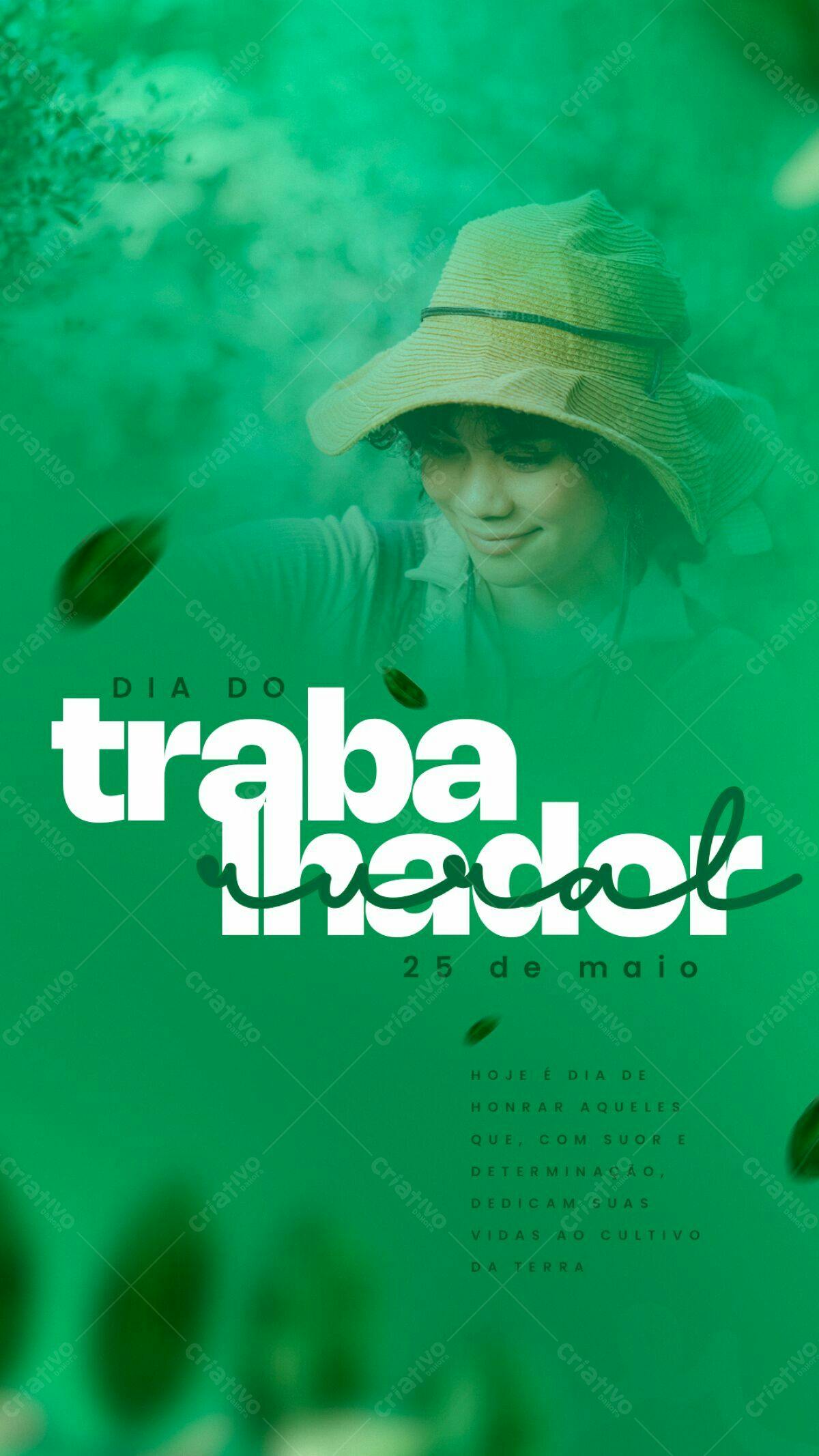 Flyer Dia do Trabalhador PSD Editável