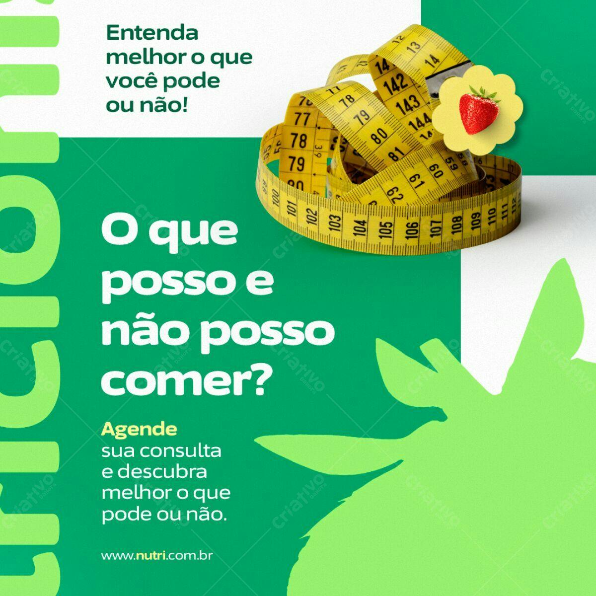 Flyer para Nutricionista PSD Editável