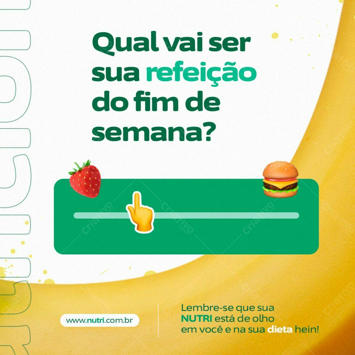 Postagem Redes Sociais Alimentação Fim de Semana PSD Editável