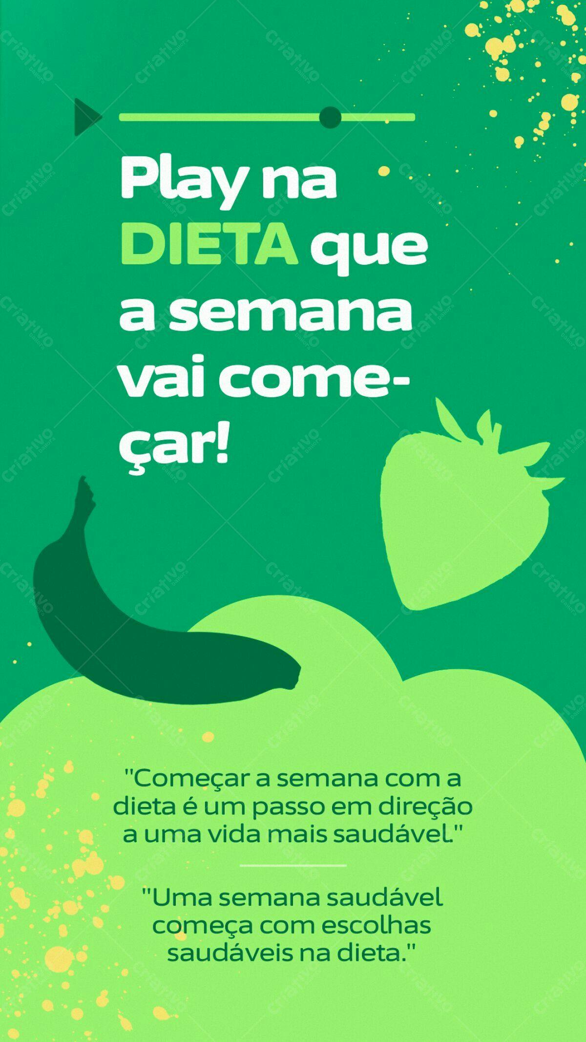 Flyer para Dieta da Semana PSD Editável