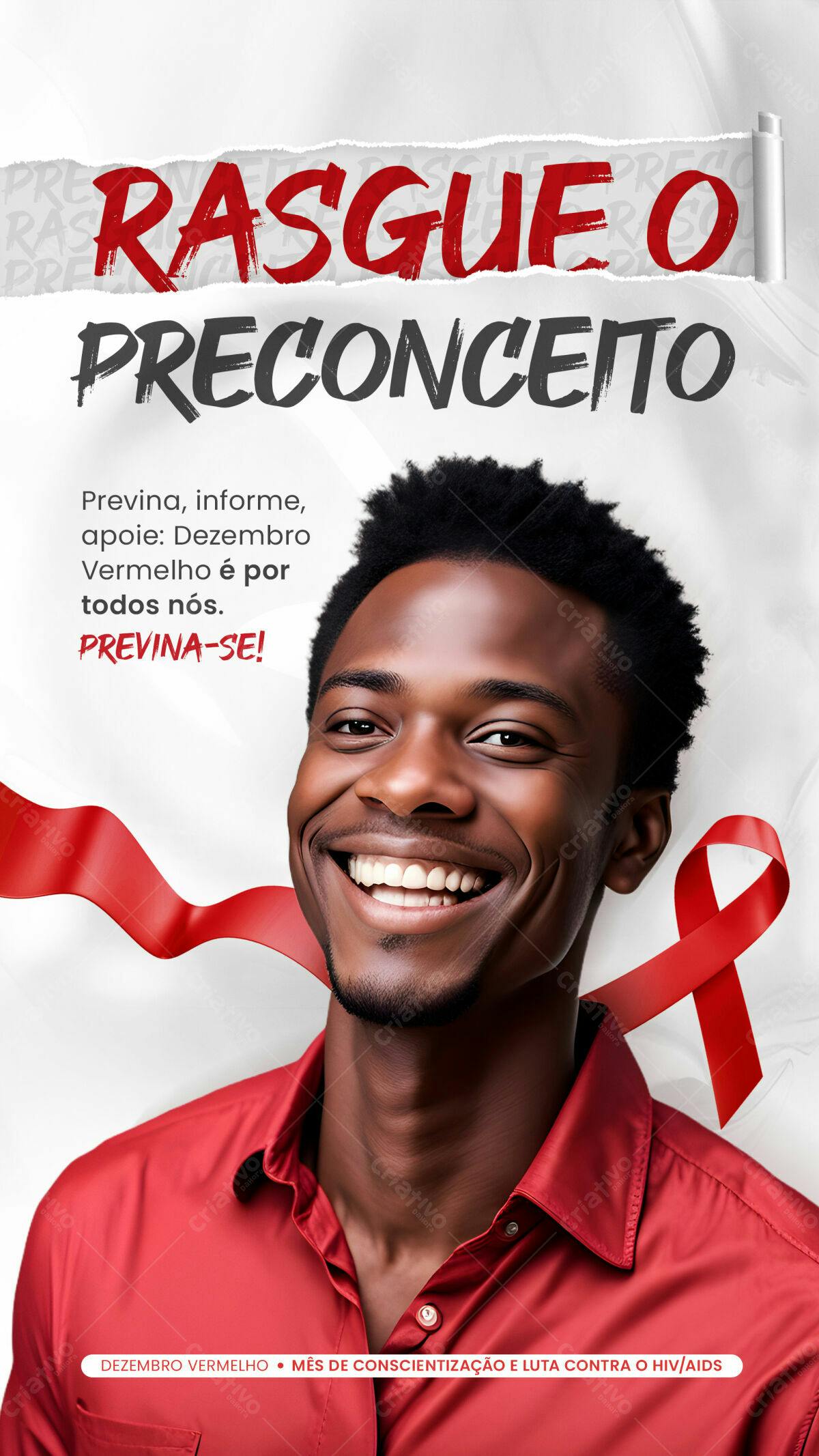 Flyer Dezembro Vermelho PSD Editável