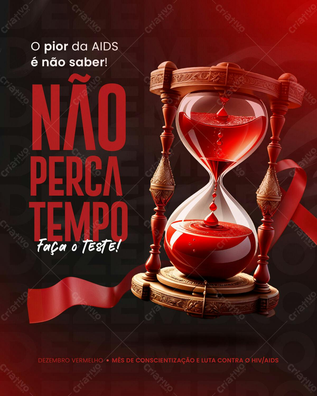 Flyer Dezembro Vermelho PSD Editável