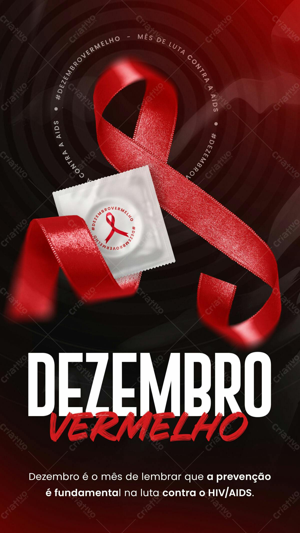 Flyer Dezembro Vermelho PSD Editável